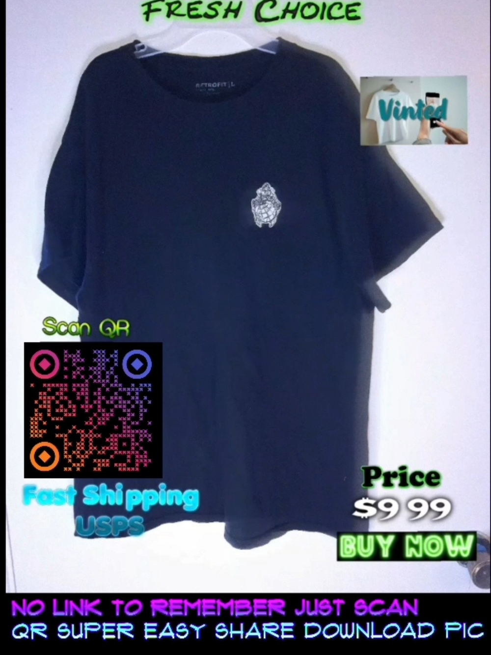 Lions Black Graphic Short-Sleeve T-Shirt